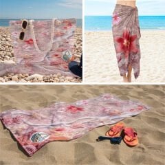 eJOYA 3’lü Plaj Seti ( Plaj Çantası & Havlu & Pareo) 116367