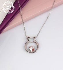 eJOYA Kalp Taşlı Gümüş Kolye 76613