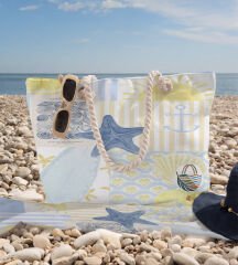 eJOYA 3’lü Plaj Seti ( Plaj Çantası & Havlu & Pareo) 116369