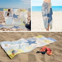 eJOYA 3’lü Plaj Seti ( Plaj Çantası & Havlu & Pareo) 116369