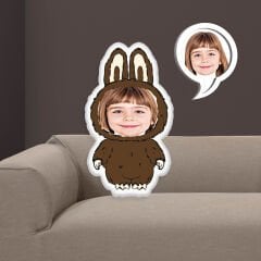 eJOYA Kişiye Özel Fotoğraflı Lububu Kumaş Bebek Yastık 116122