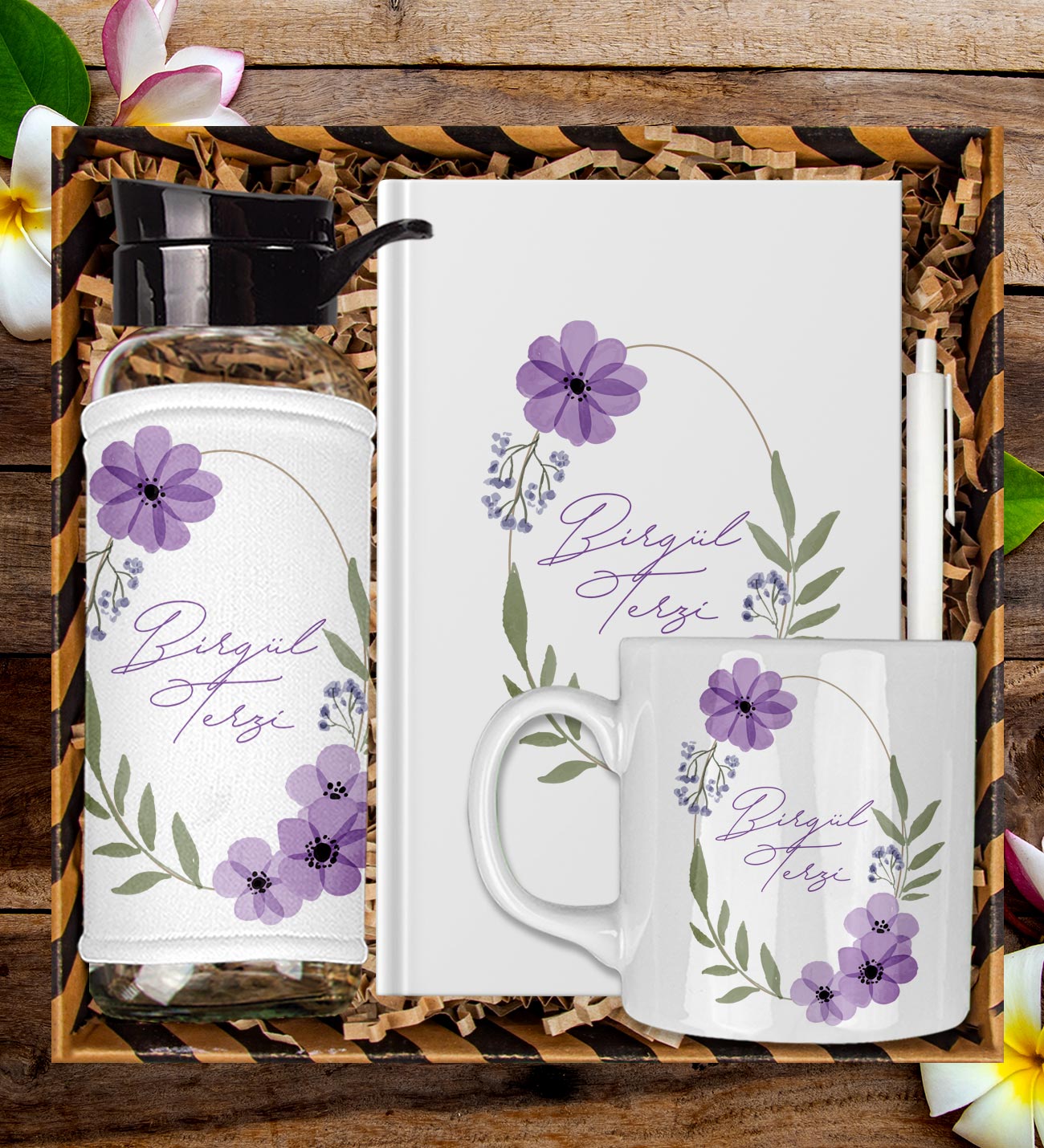 eJOYA Kişiye Özel Tasarım Defter Kalem Matara Ve Kupa Hediye Seti 104916