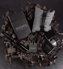 eJOYA Kişiye Özel Zippo Model Çakmak Metal Roller Kalem Anahtarlık Bileklik Ve Sigara Kutusu Erkek Aksesuar Seti 106791