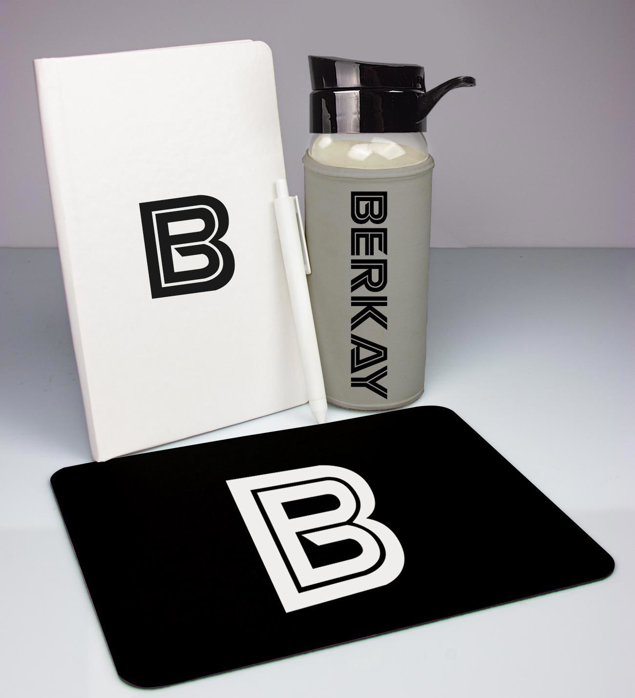 eJOYA Kişiye Özel Defter Kalem Matara Ve Mousepad Ofis Hediye Seti 94414