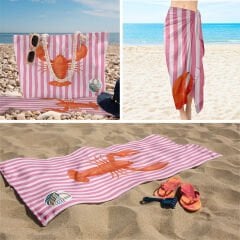 eJOYA 3’lü Plaj Seti ( Plaj Çantası & Havlu & Pareo) 116372