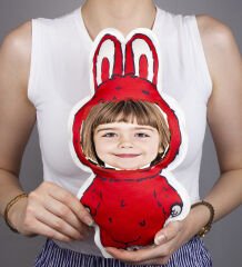 eJOYA Kişiye Özel Fotoğraflı Labubu Kumaş Bebek Yastık 116123