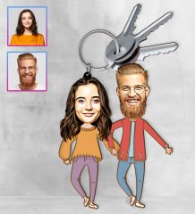 eJOYA Kişiye Özel Karikatür Tasarım Anahtarlık 97277