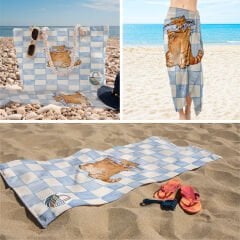 eJOYA 3’lü Plaj Seti ( Plaj Çantası & Havlu & Pareo) 116375