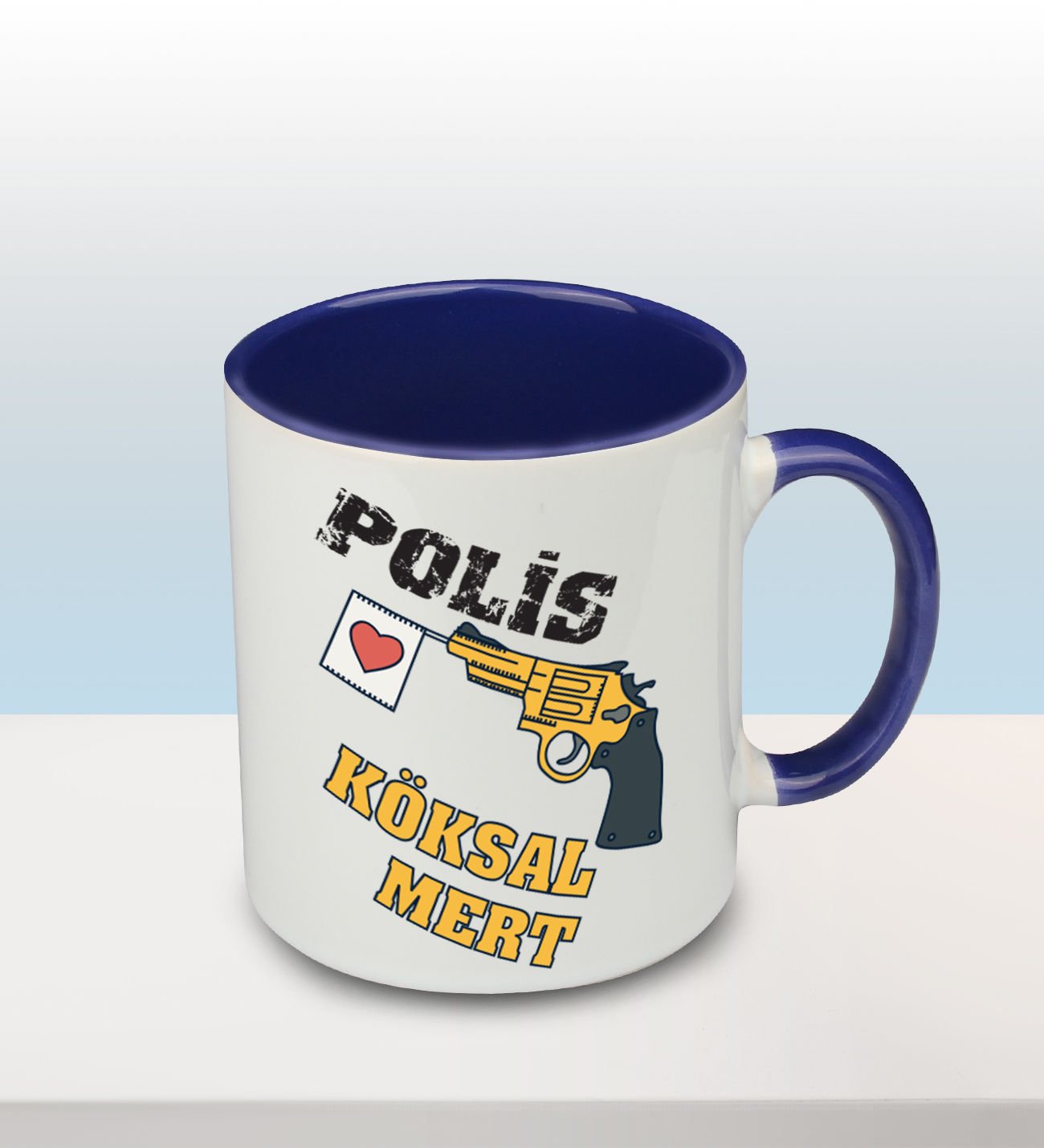 eJOYA Kişiye Özel Polis Temalı Kupa Bardak 82305