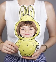 eJOYA Kişiye Özel Fotoğraflı Lububu Kumaş Bebek Yastık 116126