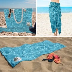 eJOYA 3’lü Plaj Seti ( Plaj Çantası & Havlu & Pareo) 116377