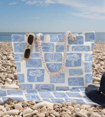 eJOYA 3’lü Plaj Seti ( Plaj Çantası & Havlu & Pareo) 116379