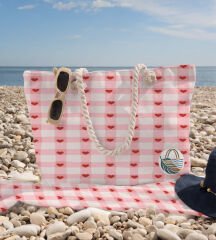 eJOYA 3’lü Plaj Seti ( Plaj Çantası & Havlu & Pareo) 116380