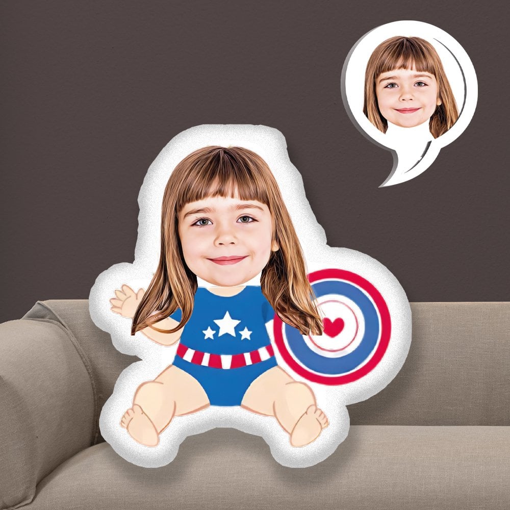 eJOYA Kişiye Özel Fotoğraflı  Süper Kahraman Yastık 115535