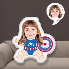 eJOYA Kişiye Özel Fotoğraflı  Süper Kahraman Yastık 115535