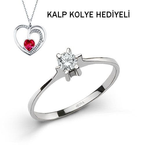 eJOYA 0,13 ct Tektaş Pırlanta Yüzük 69444