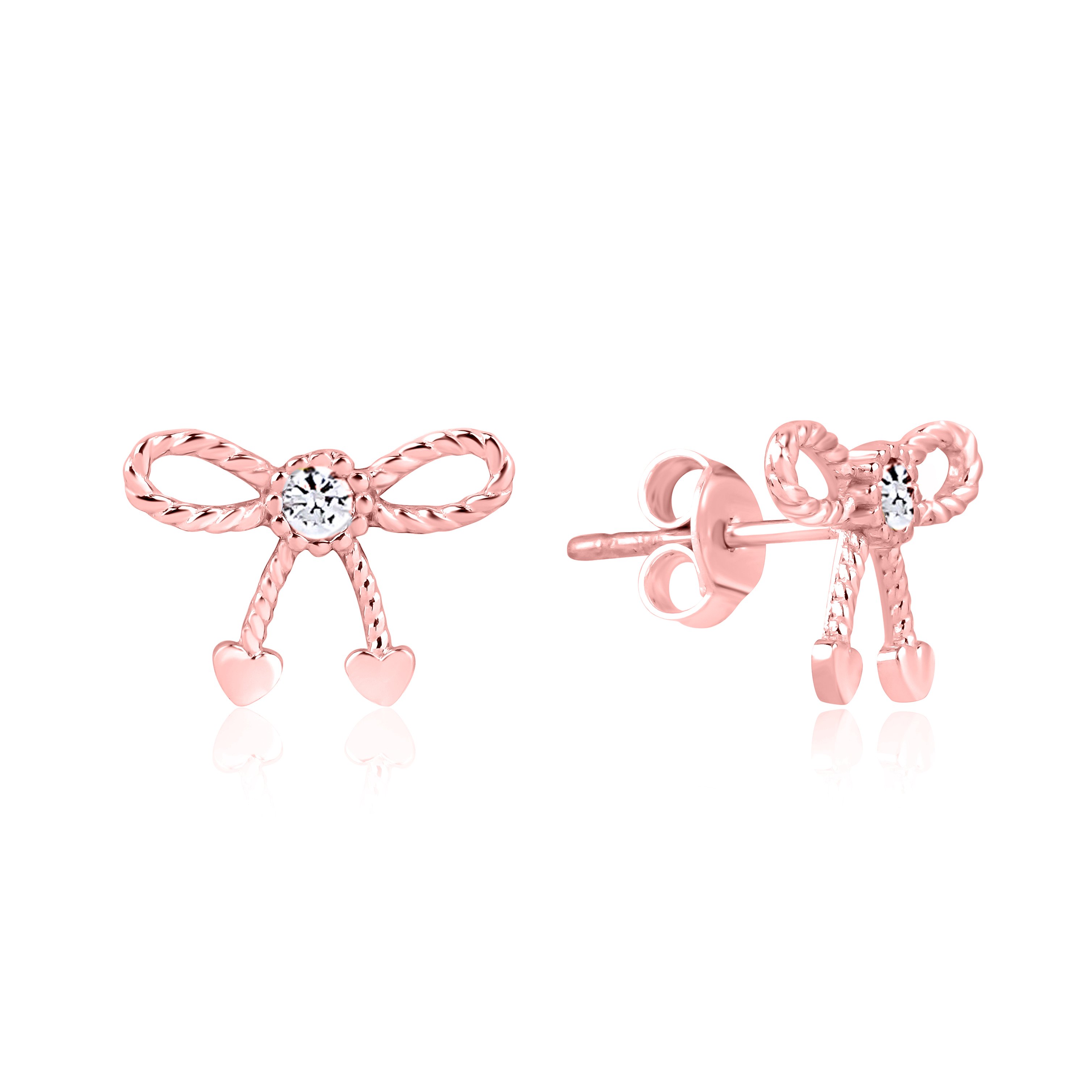 eJOYA Rose Altın Kurdele Küpe 114650