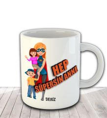 eJOYA Kişiye Özel Anneler Günü Temalı Kupa Bardak 82543