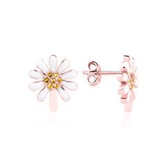 eJOYA Rose Altın Papatya Küpe 114656