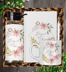 eJOYA Kişiye Özel Tasarım Defter Kalem Matara Ve Kupa Hediye Seti 104936