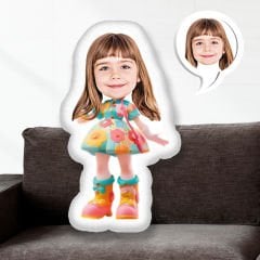 eJOYA Kişiye Özel Fotoğraflı Çiçekli Barby Yastık 115288