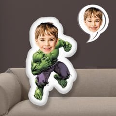 eJOYA Kişiye Özel Fotoğraflı  Yeşil Dev Hulk Yastık 115539