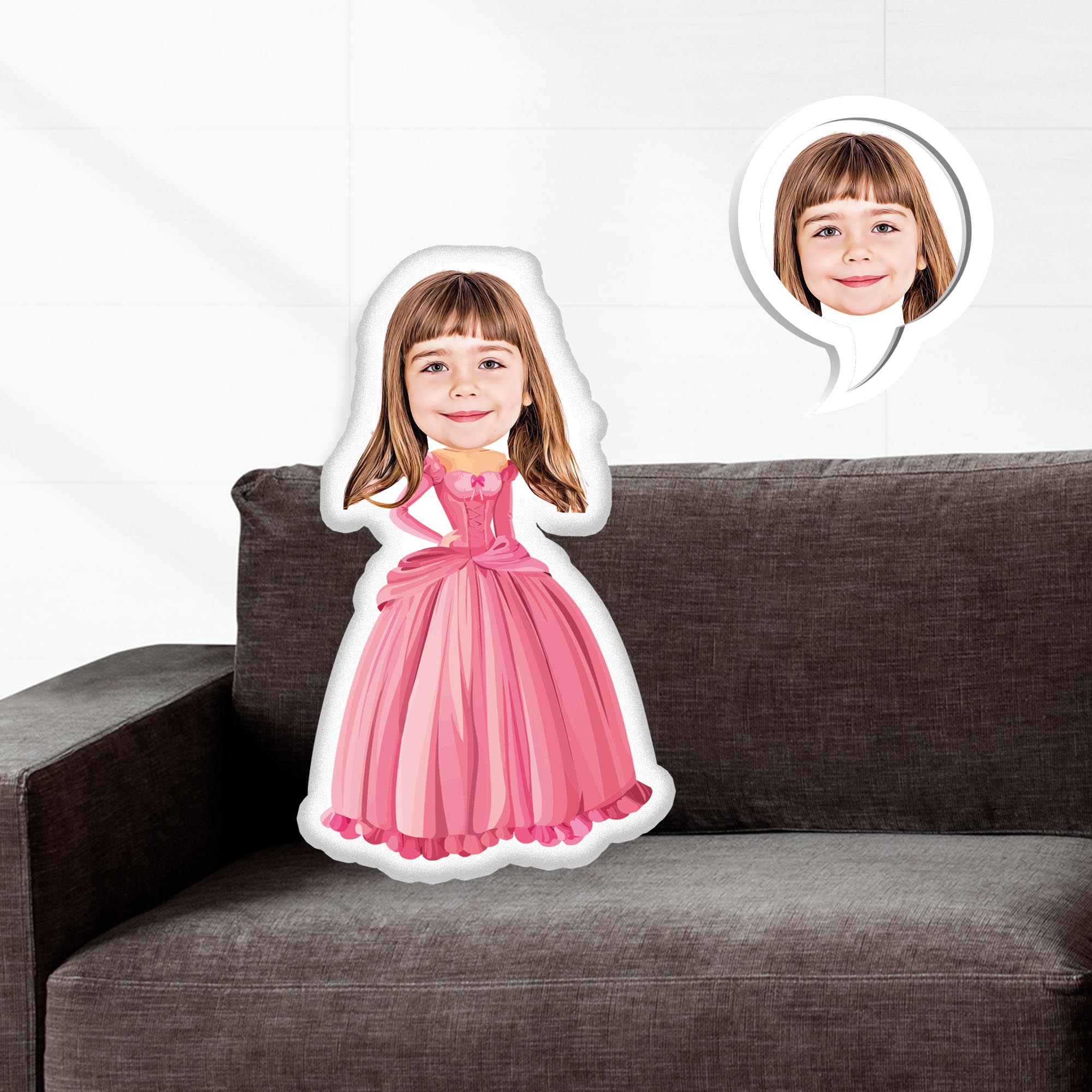 eJOYA Kişiye Özel Fotoğraflı Renkli Barbie Yastık 116133
