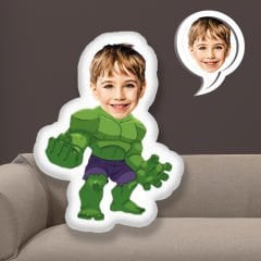 eJOYA Kişiye Özel Fotoğraflı  Yeşil Dev Hulk Yastık 115541