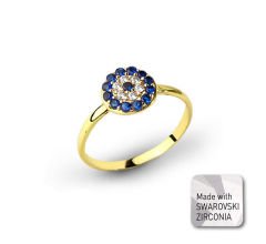 eJOYA Swarovski Nazar Göz Yüzük 73734
