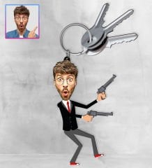 eJOYA Kişiye Özel Karikatür Tasarım Anahtarlık 97318