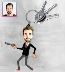 eJOYA Kişiye Özel Karikatür Tasarım Anahtarlık 97319