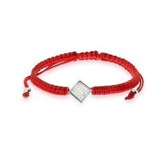 eJOYA Taşlı Kare Gümüş Bileklik 47847