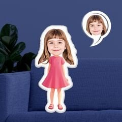 eJOYA Kişiye Özel Fotoğraflı Renkli Barbie Yastık 116139