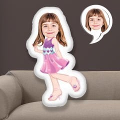 eJOYA Kişiye Özel Fotoğraflı Şeker Kız Barby Yastık 115296
