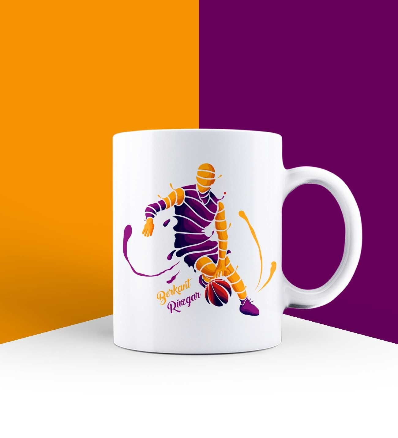 eJOYA Kişiye Özel Basketbol Temalı Kupa Bardak 85722