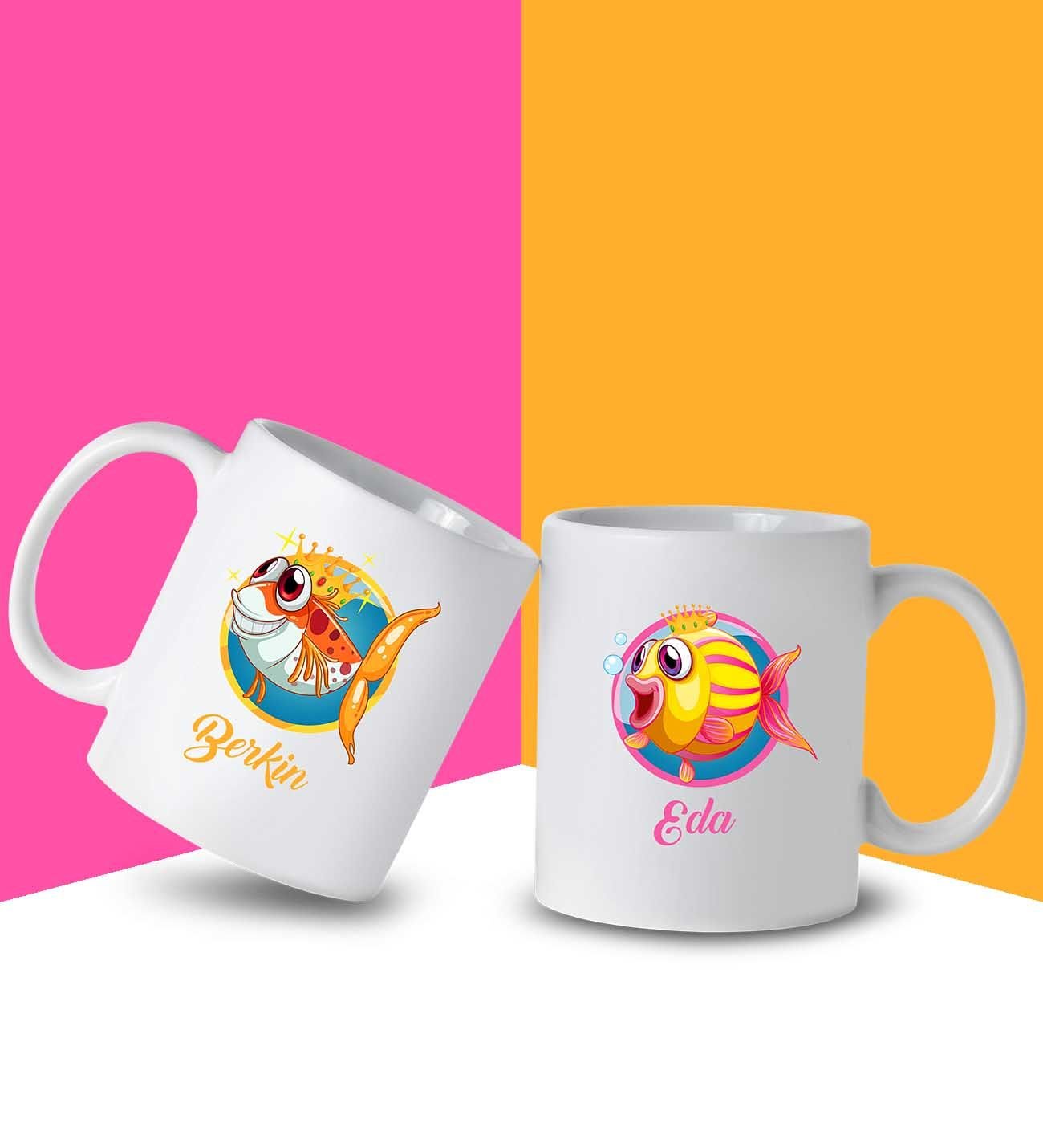 eJOYA Kişiye Özel Sevgili Çift Kupa Bardak 85725