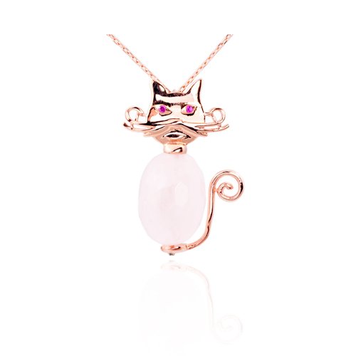 eJOYA Kedi Gümüş Kolye 43163