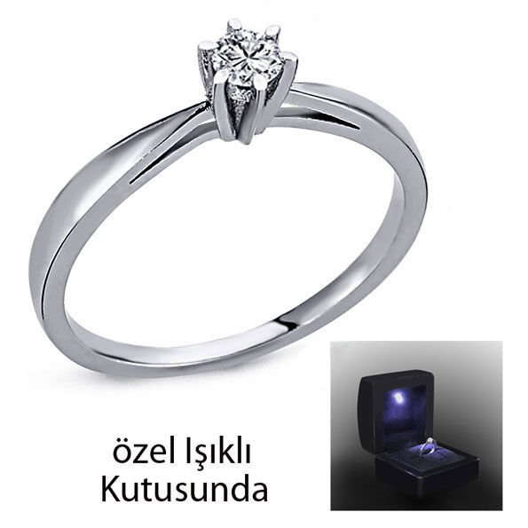 eJOYA 0,15 ct Tektaş Pırlanta Yüzük 74083