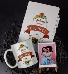 eJOYA Kişiye The Best Kanatlı Defter Kalem Kupa Ve Fotoğraflık Hediye Seti 85788