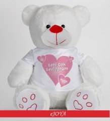 eJOYA Kişiye Özel Seni Çok Seviyorum Temalı Peluş Ayıcık 45 cm 81874