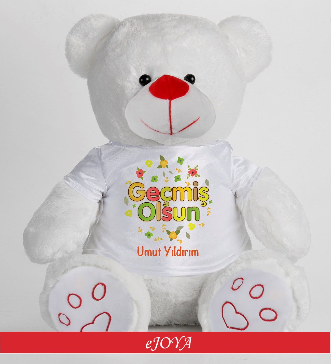 eJOYA Kişiye Özel Geçmiş Olsun Peluş Ayıcık 45 cm 81875