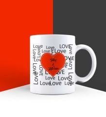 eJOYA Kişiye Özel Love Kupa Bardak 85754