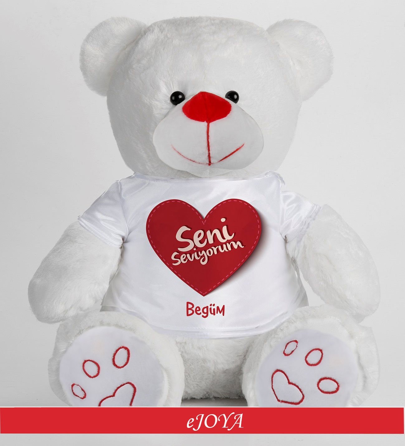 eJOYA Kişiye Özel Seni Seviyorum Peluş Ayıcık 45 cm 81878