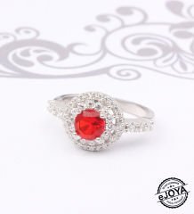 eJOYA Renkli Taşlı Gümüş Yüzük 77253