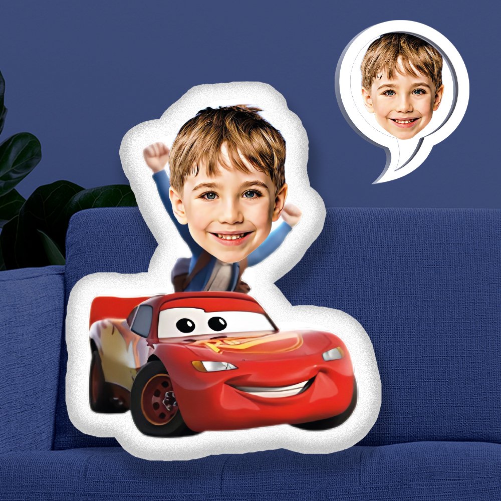 eJOYA Kişiye Özel Fotoğraflı Şimşek Mcqueen Yastık 115556