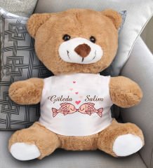 eJOYA Sevgililere Özel Uğurlu Kalpli Peluş Ayıcık 23 cm 81884