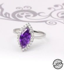 eJOYA Renkli Taşlı Gümüş Yüzük 77270