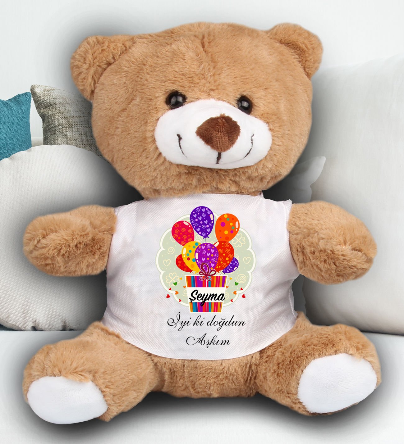 eJOYA Kişiye Özel İyi ki Doğdun Peluş Ayıcık 23 cm 81887