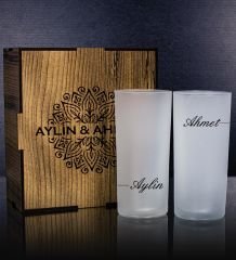 eJOYA Kişiye Özel Kutusunda 2'li Rakı Bardağı Hediye Seti 107133