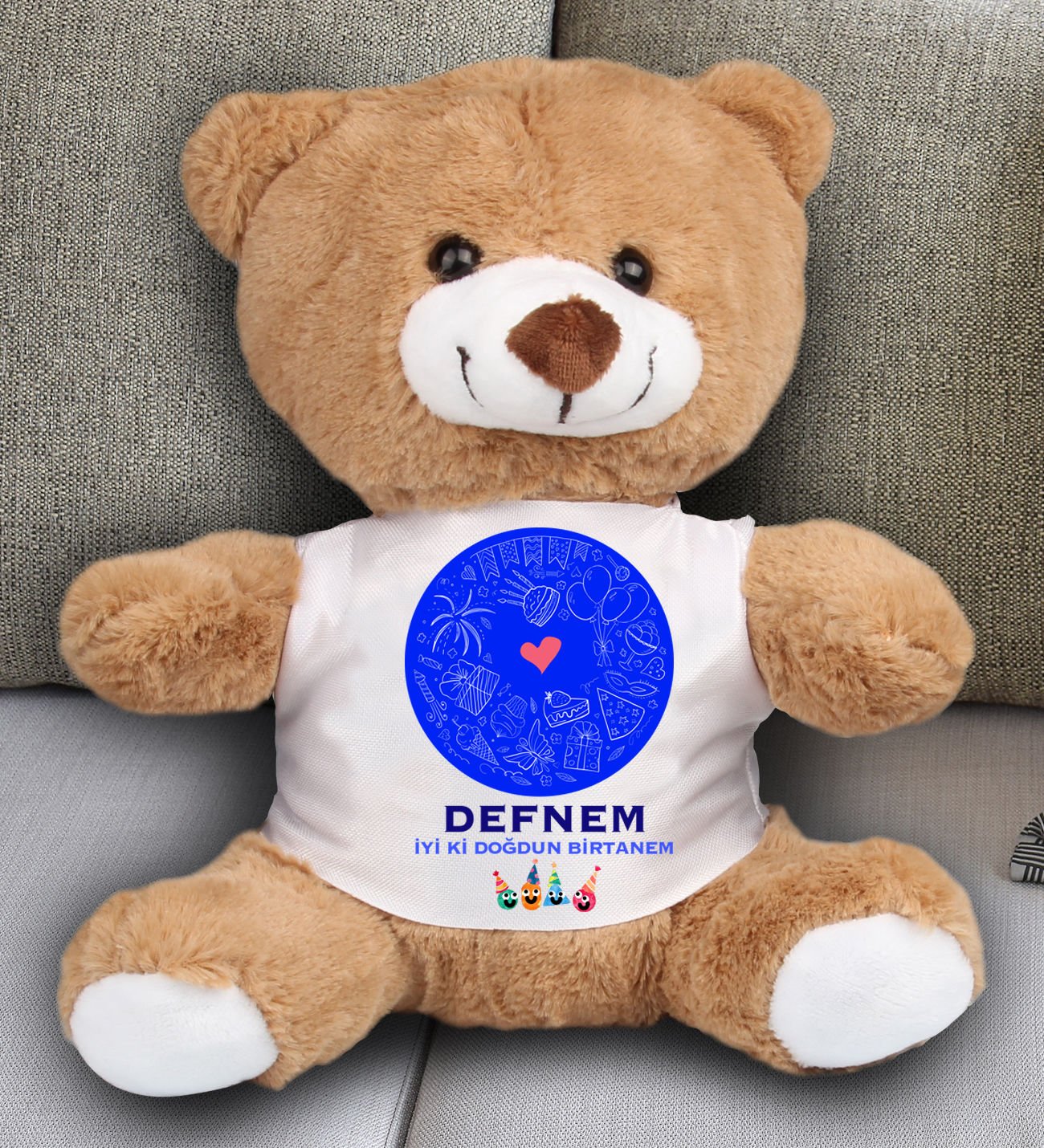 eJOYA Kişiye Özel İyi ki Doğdun Peluş Ayıcık 23 cm 81889